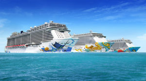 Three Norwegian Cruise Lines Ship